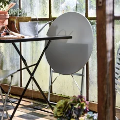 Table De Jardin*alinea Table de jardin pliante en acier - olivier (2 places) Vert