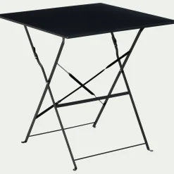 Table De Jardin*alinea Table de jardin pliante en acier - (2 places) Noir
