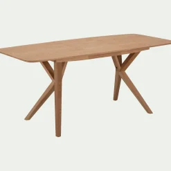 Table Extensible|Table De Salle À Manger*alinea Table de repas extensible plaquée chêne - (6 à 8 places) Bois clair