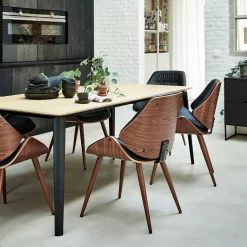 Table Extensible|Table De Salle À Manger*alinea Table de repas extensible plaquée chêne - (8 à 12 places) Bois clair