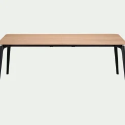 Table Extensible|Table De Salle À Manger*alinea Table de repas extensible plaquée chêne - (8 à 12 places) Bois clair