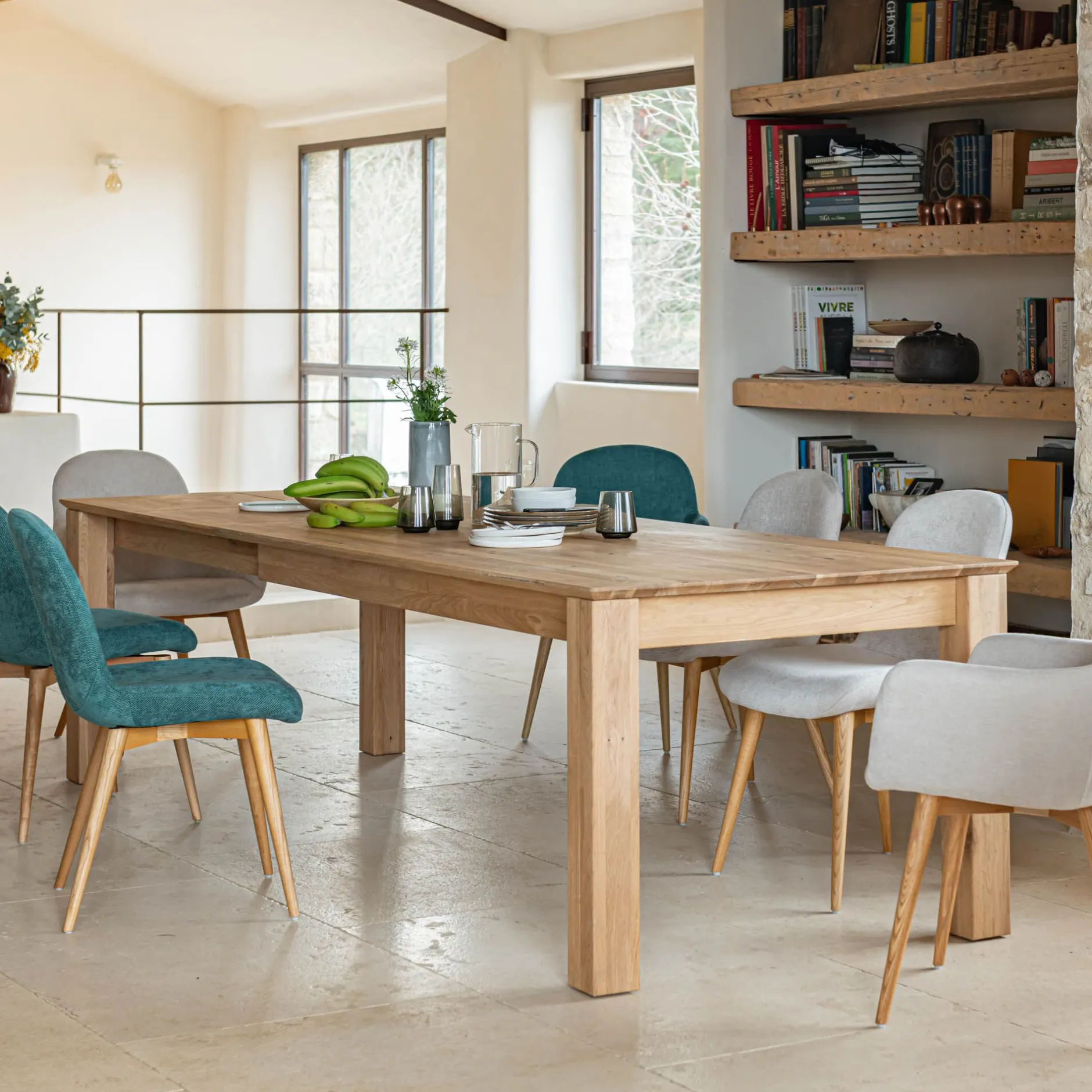 Table Extensible*alinea Table de repas extensible en chêne - (8 à 12 places) Bois clair