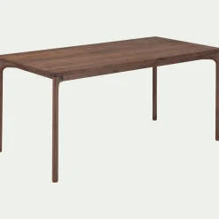 Table De Salle À Manger*alinea Table de repas fixe en noyer massif - (6 places) Bois foncé