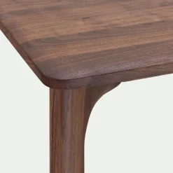 Table De Salle À Manger*alinea Table de repas fixe en noyer massif - (6 places) Bois foncé