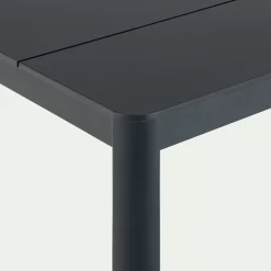 Table De Jardin*alinea Table de repas jardin en aluminium et duraboard - (6 places) Noir