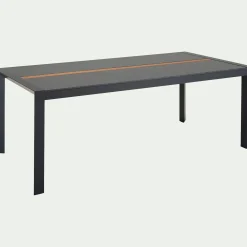 Table De Jardin|Table De Salle À Manger*alinea Table de repas jardin en duraboard et aluminium - (8 places) Noir