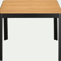 Table De Jardin|Table De Salle À Manger*alinea Table de repas jardin en aluminium et teck - (4 places ) Bois clair