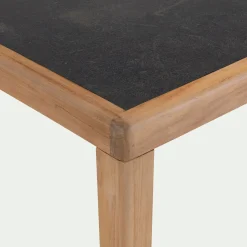 Table De Jardin*alinea Table de repas jardin en teck massif - (8 places) Noir