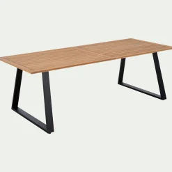Table De Jardin*alinea Table de repas jardin en teck et aluminium - (10 places) Bois clair