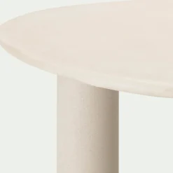 Table De Salle À Manger*alinea Table de repas organique en bois - écru (8 à 10 places) Blanc