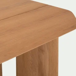 Table De Salle À Manger*alinea Table de repas ovale fixe en chêne massif - (8 places) Bois clair