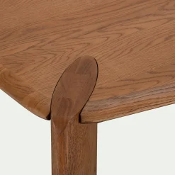 Table De Salle À Manger*alinea Table de repas rectangulaire en chêne massif - (8 places) Bois clair