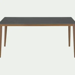 Table De Salle À Manger*alinea Table de repas rectangulaire en pierre et acier - anthracite (10 places) Gris