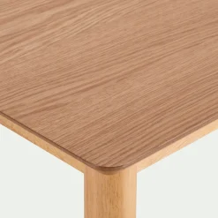 Table De Salle À Manger*alinea Table de repas rectangulaire en chêne et hévéa - (6 places) Bois clair