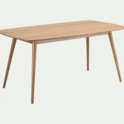 Table De Salle À Manger*alinea Table de repas rectangulaire en bois de chêne - (6 places) Bois clair