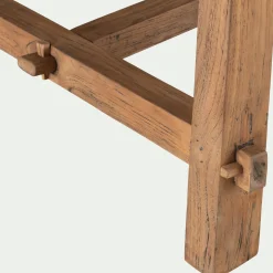 Table De Salle À Manger*alinea Table de repas rectangulaire en bois de teck - (8 places) Bois clair