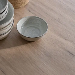 Table Extensible|Table De Salle À Manger*alinea Table de repas rectangulaire extensible en céramique - (10 à 12 places) Bois clair