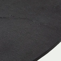 Table De Salle À Manger*alinea Table de repas ronde en aluminium coulé - (6 places) Noir