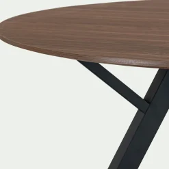 Table De Salle À Manger*alinea Table de repas ronde en bois - (6 places) Bois foncé