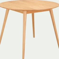 Table De Salle À Manger*alinea Table de repas ronde en bois de chêne - (4 places) Bois clair