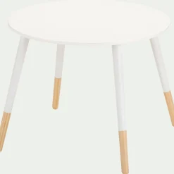 Table Et Chaise Enfant*alinea Table enfant en bois D60x47,7cm - Blanc
