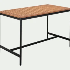 Table De Jardin|Table Haute De Jardin*alinea Table haute de repas jardin en eucalyptus - (6 places) Bois clair