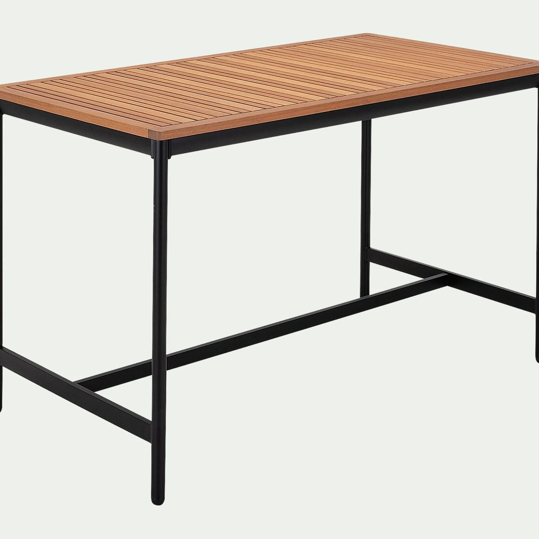 Table De Jardin|Table Haute De Jardin*alinea Table haute de repas jardin en eucalyptus - (6 places) Bois clair
