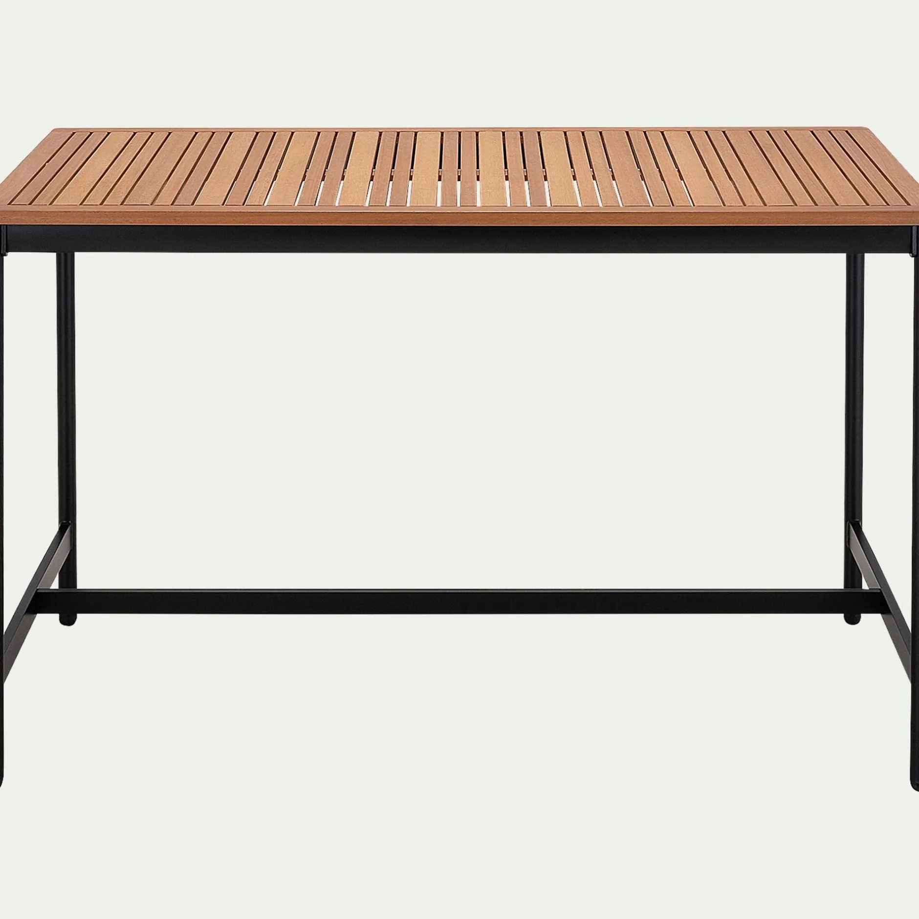 Table De Jardin|Table Haute De Jardin*alinea Table haute de repas jardin en eucalyptus - (6 places) Bois clair