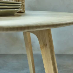 Table De Salle À Manger*alinea Table ronde en bambou massif - (6 places) Bois clair