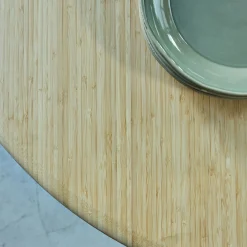 Table De Salle À Manger*alinea Table ronde en bambou massif - (6 places) Bois clair