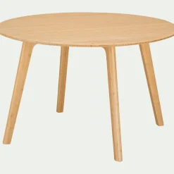 Table De Salle À Manger*alinea Table ronde en bambou massif - (6 places) Bois clair