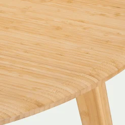 Table De Salle À Manger*alinea Table ronde en bambou massif - (6 places) Bois clair