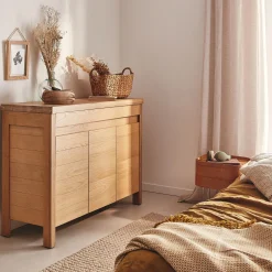 Rangement De Salle De Bain*alinea Tablette / Top pour sous-vasque double L120cm Bois clair