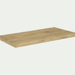 Rangement De Salle De Bain*alinea Tablette / Top simple pour meuble sous-vasque L80cm Bois clair