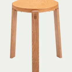 Table De Chevet|Tabouret*alinea Tabouret bas en bois de frêne H45cm - naturel Bois clair