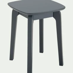 Table De Chevet|Tabouret*alinea Tabouret bas en bois d'hévéa H45cm - restanque Gris