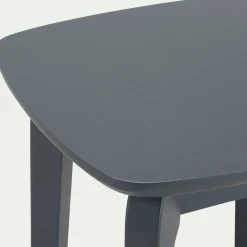Table De Chevet|Tabouret*alinea Tabouret bas en bois d'hévéa H45cm - restanque Gris