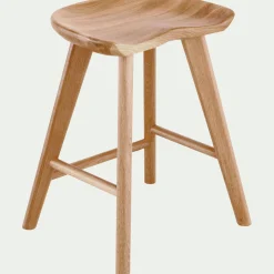 Tabouret*alinea Tabouret bas en chêne massif H49cm - naturel Bois clair