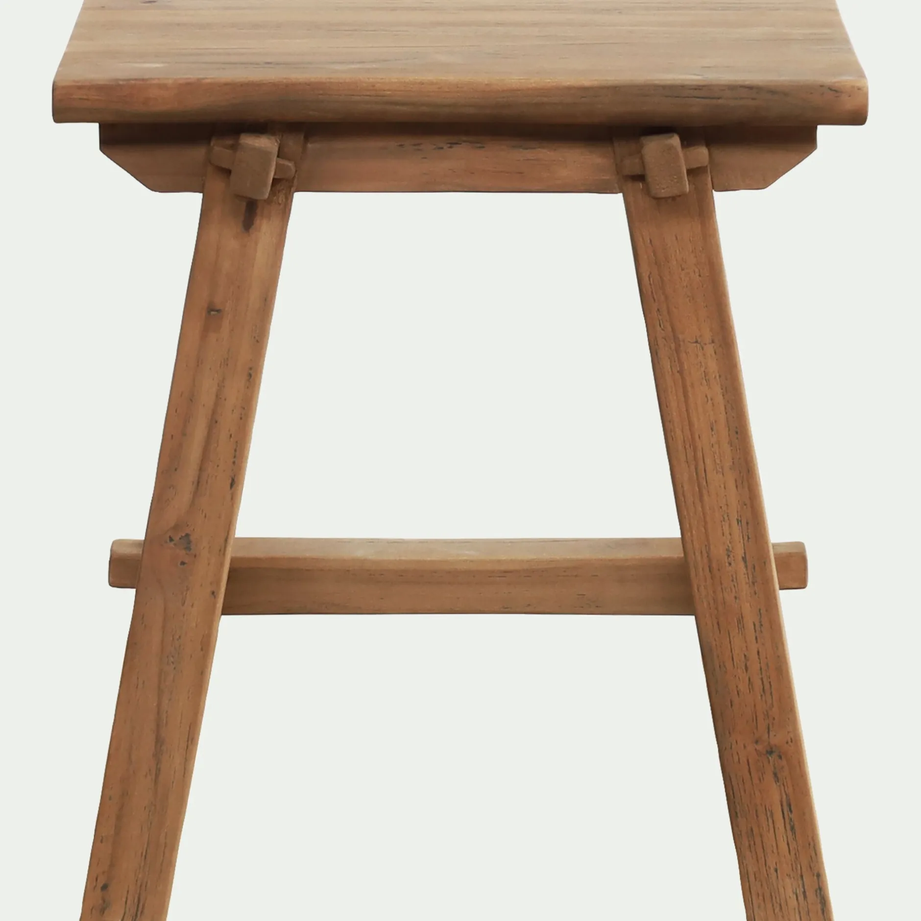 Tabouret*alinea Tabouret bas en teck recyclé H45cm - Bois foncé