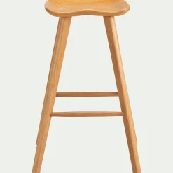 Tabouret Haut De Bar*alinea Tabouret de bar en chêne massif H75cm - naturel Bois clair