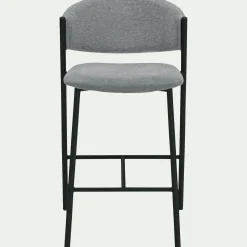 Tabouret Haut De Bar*alinea Tabouret haut de repas en tissu H66cm - Gris