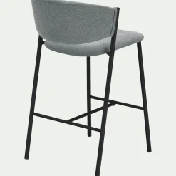 Tabouret Haut De Bar*alinea Tabouret haut de repas en tissu H66cm - Gris