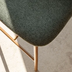 Tabouret Haut De Bar*alinea Tabouret haut de repas en tissu H66cm - Vert