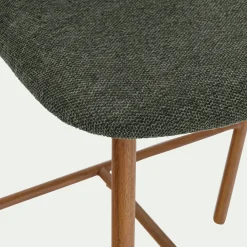 Tabouret Haut De Bar*alinea Tabouret haut de repas en tissu H66cm - Vert