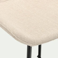 Tabouret Haut De Bar*alinea Tabouret haut de repas en tissu H65cm - Gris