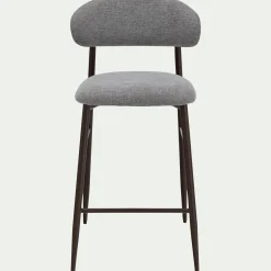 Tabouret Haut De Bar*alinea Tabouret haut de repas en tissu H66cm - Gris