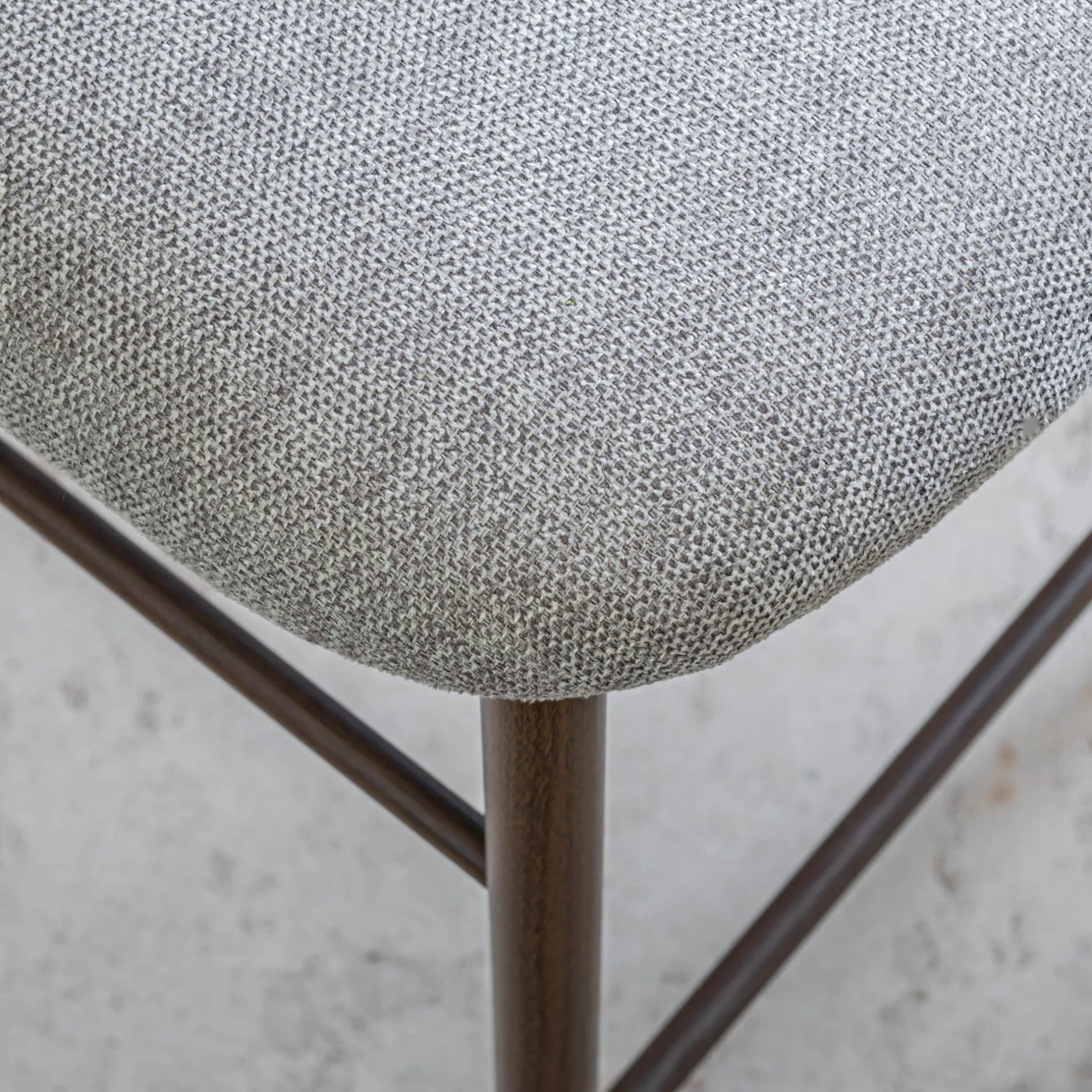 Tabouret Haut De Bar*alinea Tabouret haut de repas en tissu H66cm - Gris