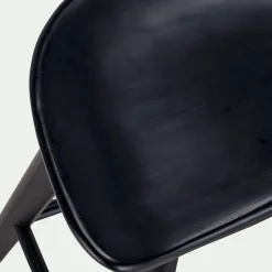 Tabouret Haut De Bar*alinea Tabouret haut en chêne massif H66cm - Noir