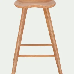 Tabouret Haut De Bar*alinea Tabouret haut en chêne massif H66cm - Bois clair