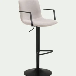 Tabouret Haut De Bar*alinea Tabouret haut en tissu H114cm - Beige